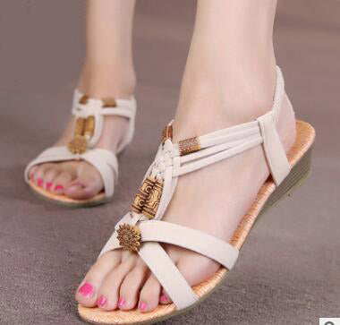 Sandalias Bohemias Planas con Tiras Cruzadas para Mujer - Image 3