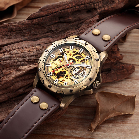 Reloj Automático Steampunk Skeleton para Hombre - Image 2