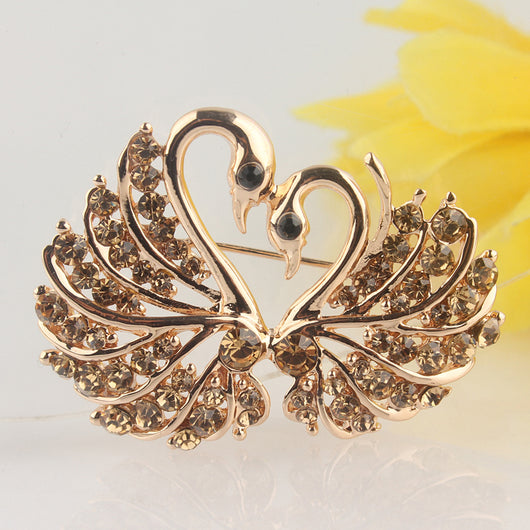 Broche Cisne con Diamantes Completos - Image 4