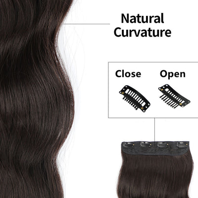 Set de 4 Extensiones de Cabello Ondulado Efecto Agua para Mujer - Image 6