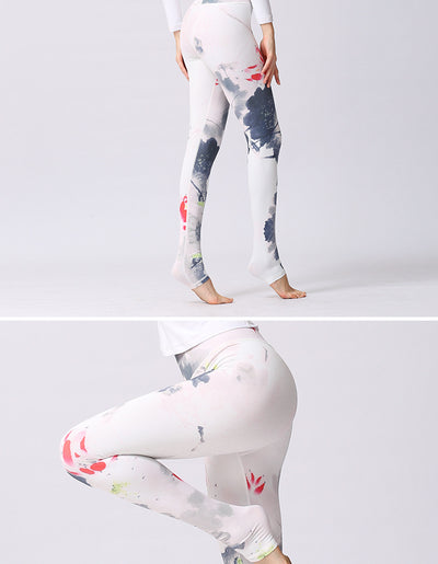 Pantalones de yoga cintura alta estampados para mujer - Diseño europeo y americano - Image 10