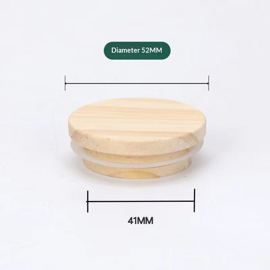 Portavelas Artesanal con Tapa de Bambú o Pino y Sello de Silicona - Image 2