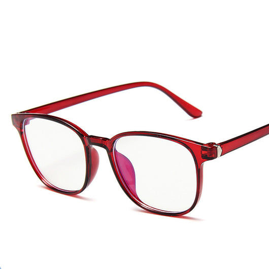 Vintage tortoiseshell anti-blue light flat glasses with a full-frame design, suitable for unisex wear. - Image 7