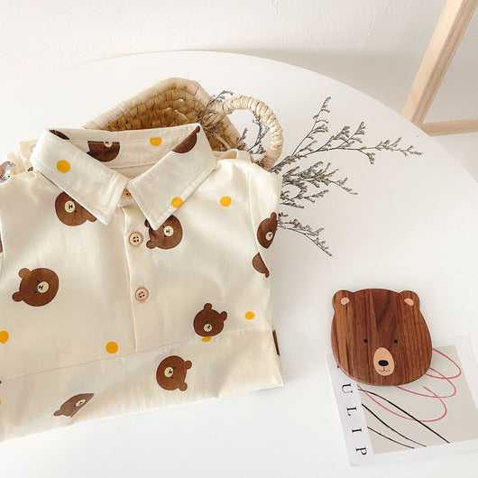 Pijama Enterizo de Algodón con Dibujos Animados para Bebé - Image 3