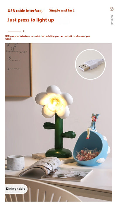 Lámpara de Mesa Floral Personalizada con Diseño Moderno - Image 9