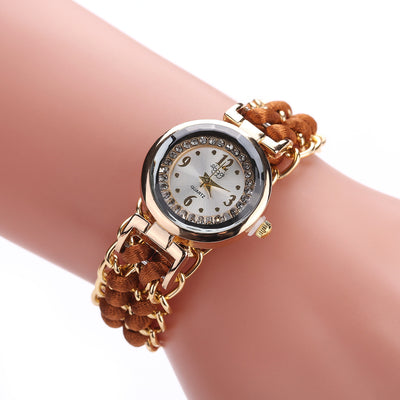 Reloj de Moda Casual para Mujer con Cadena de Cuerda Tejida y Movimiento de Cuarzo - Image 17