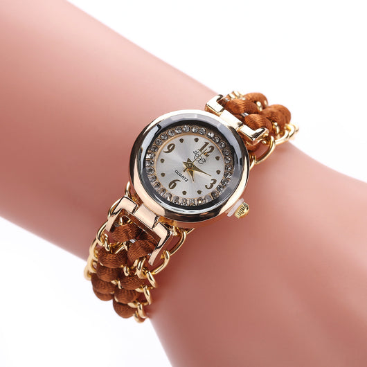Reloj de Moda Casual para Mujer con Cadena de Cuerda Tejida y Movimiento de Cuarzo - Image 17