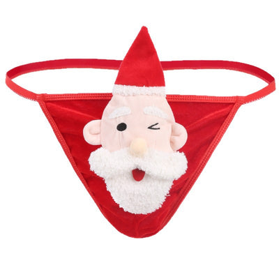 Bóxer Navideño Hombre Cintura Baja Blanco Diseño Barba - Image 5