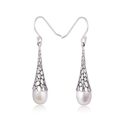 Aretes de Plata 925 Estilo Retro con Colgante Elegante - Image 6