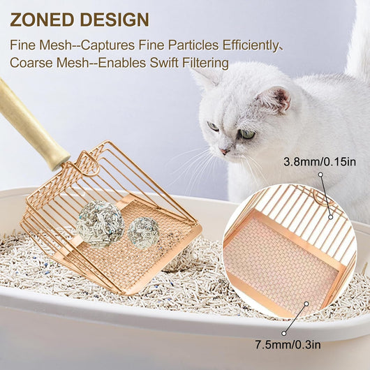 Pala Recogedora de Arena para Gatos con Mango de Madera - Image 11