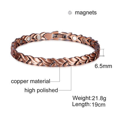 Pulsera Magnética de Cobre Puro con Acero Titanio - Joyería Wholesale - Image 5