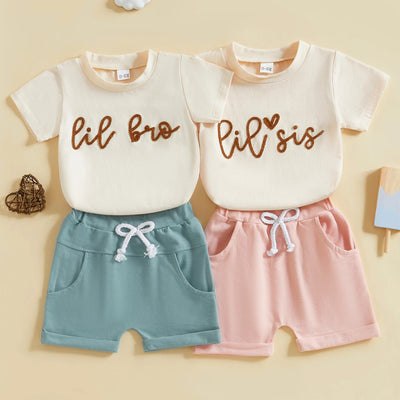 Conjunto Infantil Casual de Camiseta y Short Estampado - Image 12