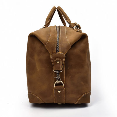 Bolsa de Viaje Grande en Cuero Crazy Horse - Capacidad Máxima - Image 3