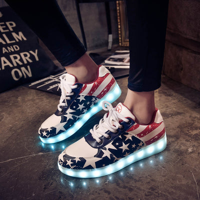 Zapatillas Luminosas para Parejas con Carga USB