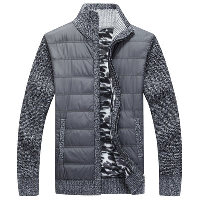 Cardigan de Lana Gruesa con Cierre y Cuello Alto - Image 2