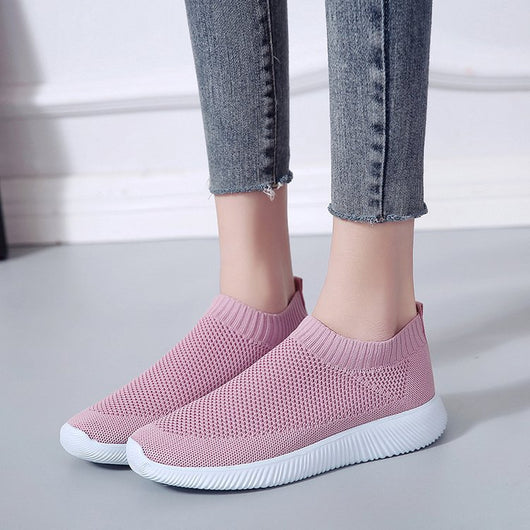 Zapatos Deportivos Tejidos para Mujer con Tela Elástica Transpirable - Image 4