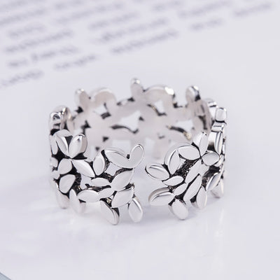 Anillo Dividido Hoja de Olivo - Image 3