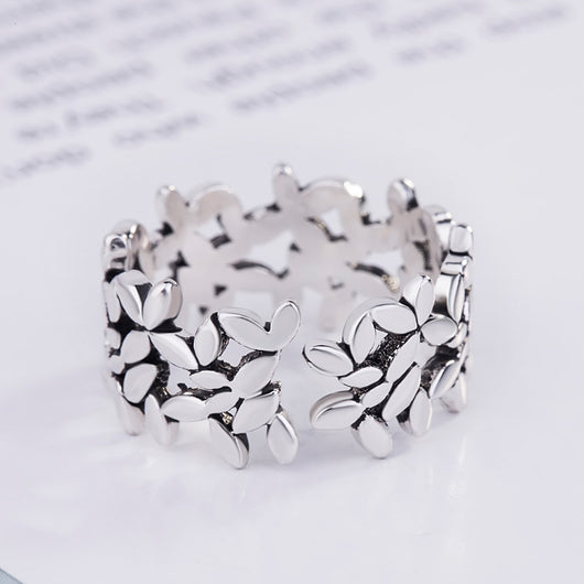 Anillo Dividido Hoja de Olivo - Image 3