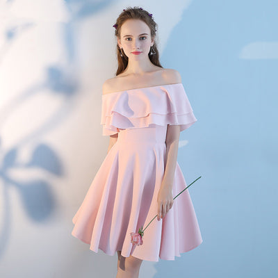 Vestido Corto para Damas de Honor en Rosa - Image 28