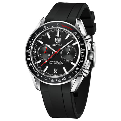 Reloj Cronógrafo Multifuncional Impermeable con Luz Nocturna para Hombre - Image 4