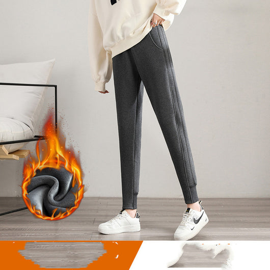 Pantalón Holgado de Terciopelo para Mujer Talla Grande - Image 5