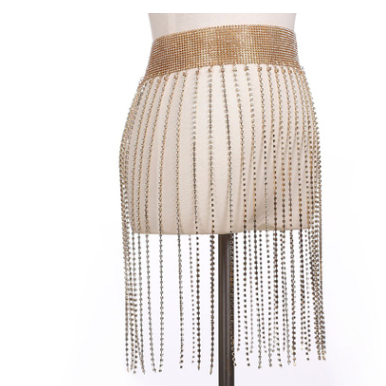 Cadena de Cuerpo Brillante con Borlas para Fiesta y Discoteca - Image 5