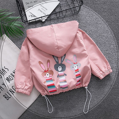Chaqueta Infantil Niña 3-9 años Impresión Conejo Primavera Otoño - Image 15