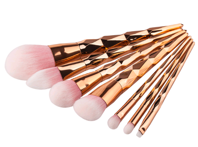 Set de 7 Brochas de Maquillaje Profesional con Diseño de Diamante - Image 8