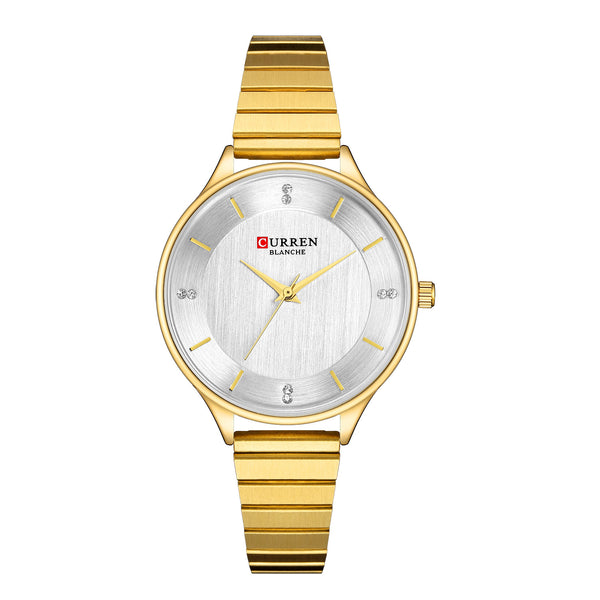Reloj de Pulsera Unisex Acero Inoxidable Cuarzo Clásico Negro