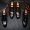 Zapatos Brock Coreanos con Punta Cuadrada para Hombre