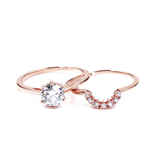 Anillo de Moissanita Doble Diseño Exclusivo para Mujer - Image 5