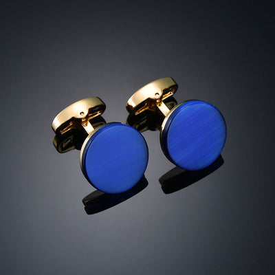 Gemelos de Camisa Francés Cuadriculado con Cristales de Diamante para Hombre - Image 11