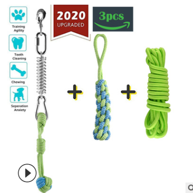 Cuerda de Algodón con Resorte para Mascotas - Image 9