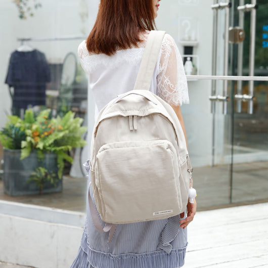 Mochila Oxford Impermeable de Color Sólido para Uso Diario - Image 7