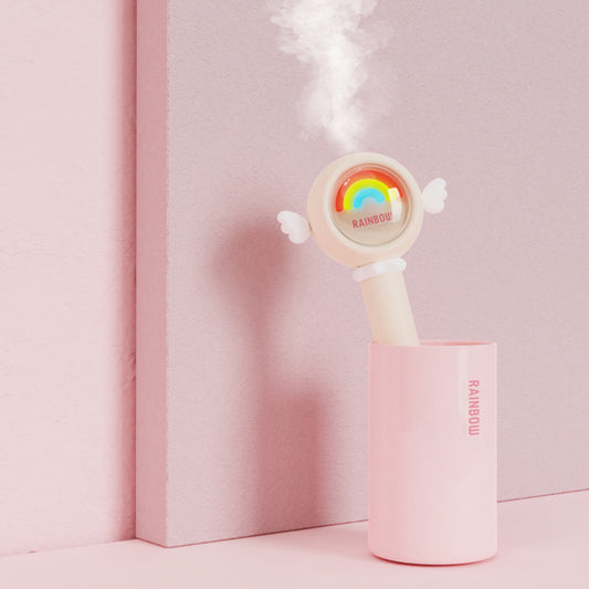 Difusor Humidificador Inalámbrico Rainbow con Luz LED