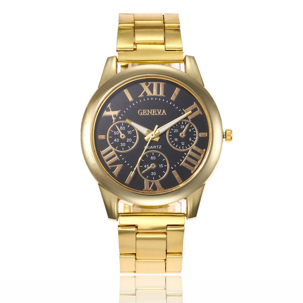 Reloj de Cuarzo con Correa de Acero Inoxidable
