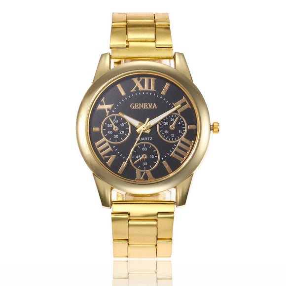 Reloj de Cuarzo con Correa de Acero Inoxidable