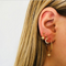Star Moon Earrings Dorado