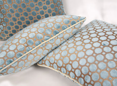 Cojín Grande para Cabecera con Lunares Azules - Almohada Decorativa para Sofá - Image 9