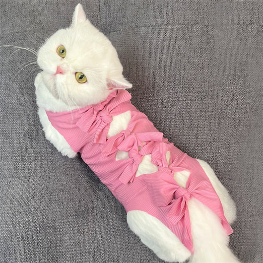 Pijama Quirúrgico para Gatos con Cierre de Cordones - Recuperación Post-operatoria - Image 14