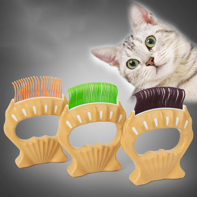 Peine Deslanador para Perros y Gatos - Cepillo Masajeador de Forma Concha para Eliminar Pelo Suelto - Image 9