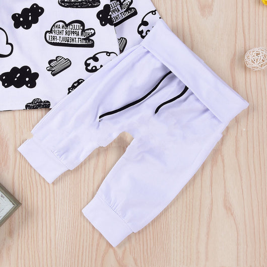 Conjunto de 3 Piezas para Bebé con Pantalón Nube y Cierre Ajustable - Image 2