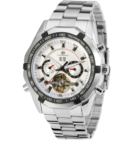 Reloj Mecánico Automático Tourbillon Acero Inoxidable Fondo Transparente Sumergible - Image 8