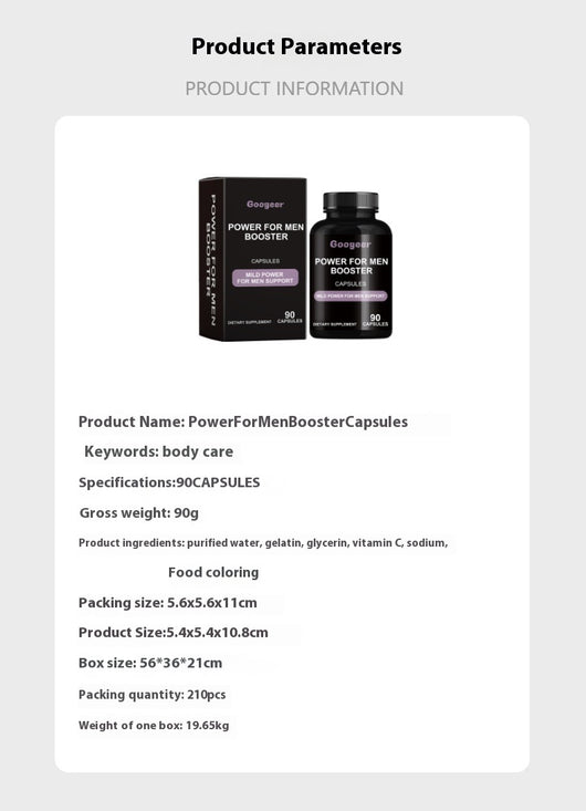 Cápsulas Potenciadoras de Fuerza y Vitalidad para Hombres - Image 6