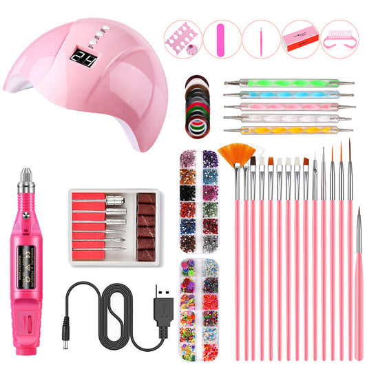 Kit Profesional de Pulido de Uñas con Motor USB