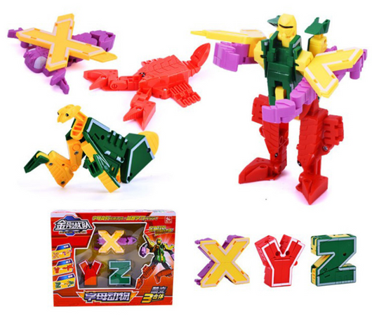 Juguete Dinosaurio Transformable del Equipo King Kong con Alfabeto en Inglés - Image 14