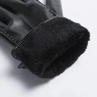 Guantes de Cuero PU Acolchados para Invierno - Image 4