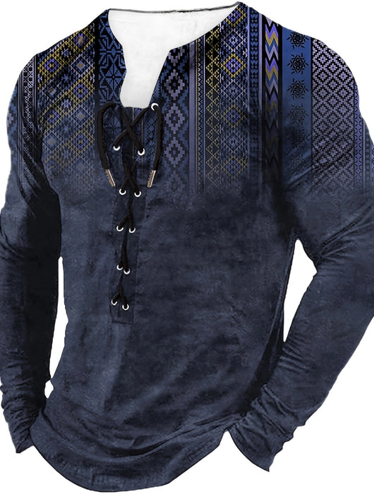 Playera Deportiva Manga Larga con Estampado Europeo y Americano para Hombre - Image 10