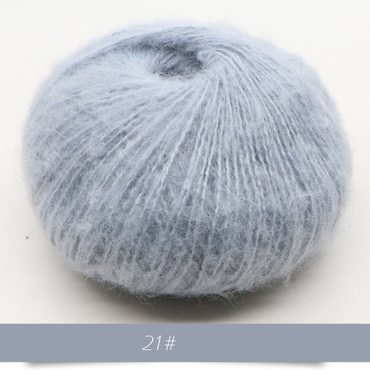 Suéter y chal de mohair para bebé con detalle de tejido - Image 7