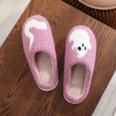 Pantuflas de Algodón Fantasma Halloween Púrpura - Image 3